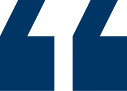 Blue quotation marks on black background